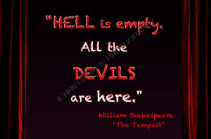 ... Shakespeare The Tempest Goth Quote by JenniferRoseGallery, $20.00