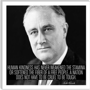 Franklin D. Roosevelt Quote Canvas Art Print