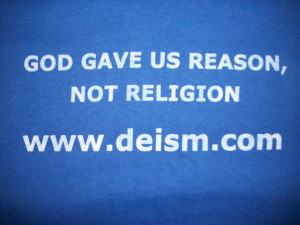 Deism t-shirt, size small