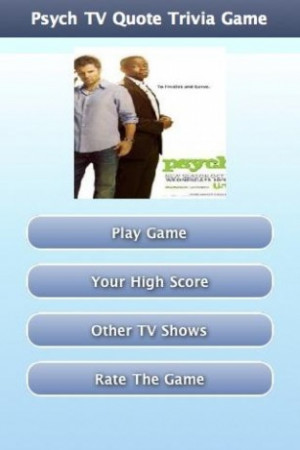 View bigger - Psych TV Quote Trivia Game for Android screenshot