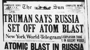 Truman announces Soviet nuclear test in 1949