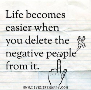 Negative people!