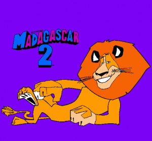 Dibujo Madagascar Marty