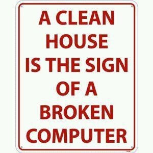 Dust bunnies are an endangered species. Do your part.