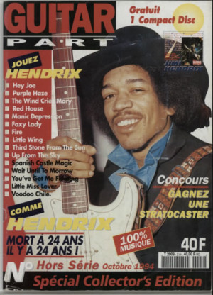 JIMI HENDRIX Guitar Part (1994 French 66-page 11½