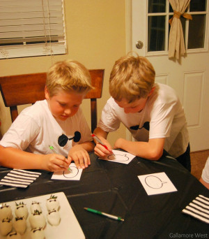 They cut out their quote bubbles and hung them up above the big, life ...