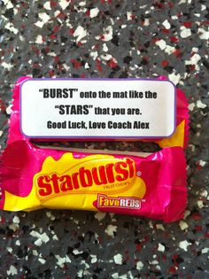 Cheerleading competition good luck gift. 