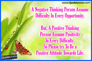 with Positive Quotations, positive Thinking Thoughts online, Negative ...