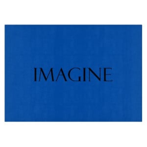 Imagine Blue Quotes Inspirational Quote Cutting Board