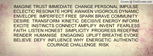 IMAGINE TRUST IMMEDIATE CHANGE PERSONAL IMPULSE ECLECTIC RESONATE HOPE ...