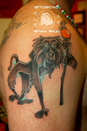 Rafiki Tattoo Rafiki from lionking