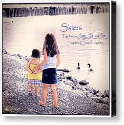 Sister Quotes Canvas Prints - Sisters Canvas Print by Tom Schmidt