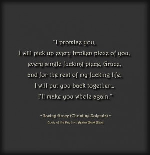 Saving Grace (Christine Zolendz) Probably my favorite quote from a ...