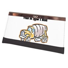 cement truck copy.png Clasp Wallet for