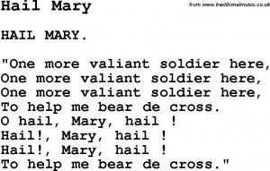Hail Mary Song Lyrics