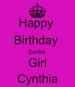 Happy Birthday Cynthia Image
