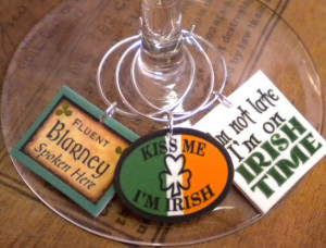 St Patrick's Day Irish Sayings Wine Charms for the Perfect St. Patty ...