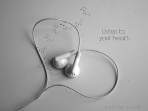 Heart Headphones Earbuds Music Notes Sayings Love Quotes