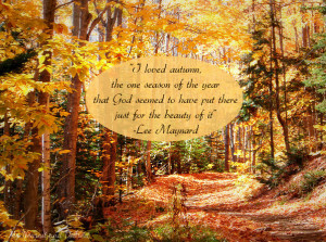 ... fall quotes. This quote from Lee Maynard about autumn is so beautiful