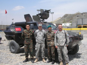 Turkish ISAF soldiers with US soldiers in Afghanistan