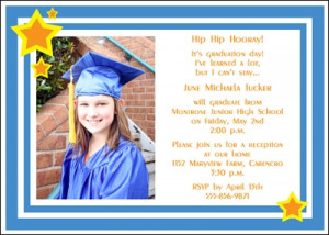 ... Grade - Middle School - Jr High Graduation Announcements Invitations