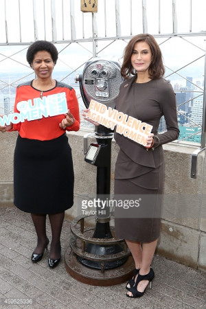 Teri Hatcher Ban Ki moon and Phumzile Mlambo Ngcuka Light The Empire