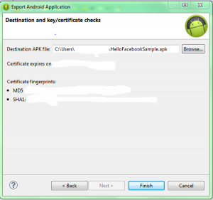 ... my MD5 and SHA1 thumbprints using eclipse for debug keystore (Android