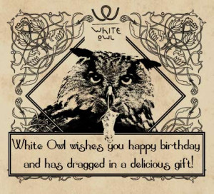 Owl wishes you happy birthday