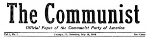 communist the series 1919 1921 the communist was an american