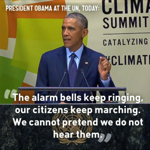 UN Climate Summit in NY City - Sept. 23, 2014