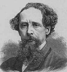 Retrato de Dickens.