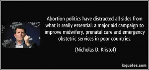 ... midwifery, prenatal care and emergency obstetric services in poor