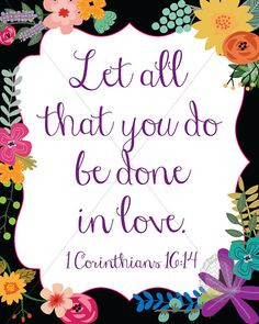 Instant Download Floral Bible Verse, so cute! Perfect for an 8x10