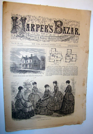 Harper's Bazar (Bazaar), October 16 1869 - A Repository of Fashion ...