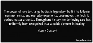 The power of love to change bodies is legendary, built into folklore ...