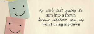 Smile Quote Facebook Profile Cover Photo