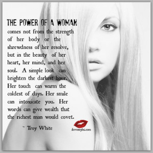 The power of a woman.