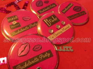 Easy DIY Bachelorette Party Buttons