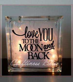 Love You To The Moon and Back romantic quote by CraftinessBliss, $30 ...
