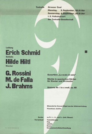 Muller-Brockmann, Josef poster: Schmid, Hiltl - Rossini, de Falla ...