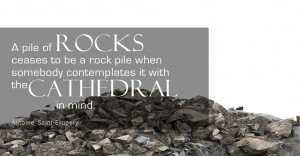 pile of rocks ceases to be a rock pile when somebody contemplates ...