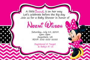 ... Invitations Baby Shower Hot Pink Minnie Mouse Baby Shower Invitations