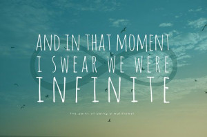 Word Art Print: Infinite - Perks of Being a Wallflower quote poster ...