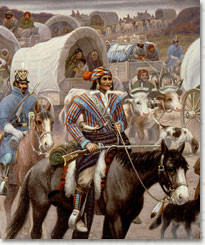 rendition of the Cherokee on the 'Trail of Tears.'