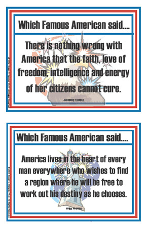 Patriotic Quotations Flashcards
