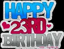 ... happy birthday happy 22nd gif border 0 alt happy birthday glitters a