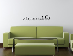 house-is-not-a-hoe-without-a-cat-Vinyl-Wall-Lettering-Quotes-Words ...