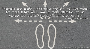 Quote about self-respect by Marcus Aurelius