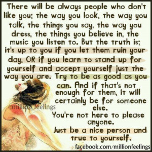 Stay true to yourself