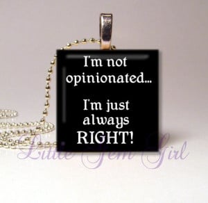 Quote Jewelry Funny Saying I'm not by LittleGemGirl on Etsy, $8.00
